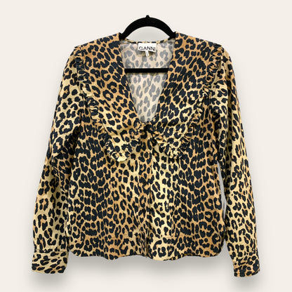 Ganni Leopard Print Shirt