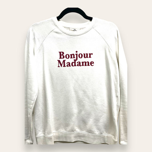 'Bonjour Madame' Sweatshirt by Sezanne