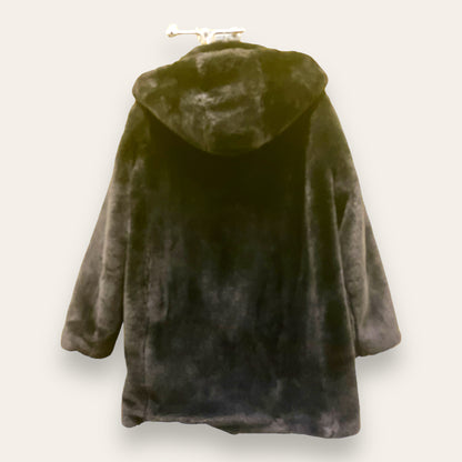 Faux Fur Hooded Coat by DKNY