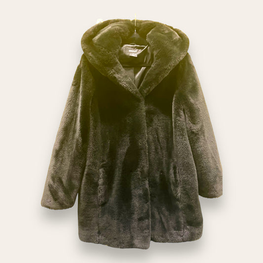 Faux Fur Hooded Coat by DKNY