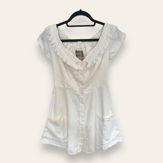 White mini dress by Reformation