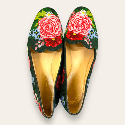 Charlotte Olympia Embroidered Ballet Flats