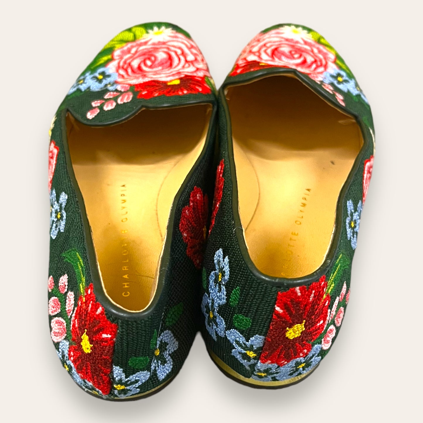 Charlotte Olympia Embroidered Ballet Flats