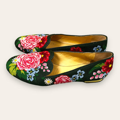 Charlotte Olympia Embroidered Ballet Flats